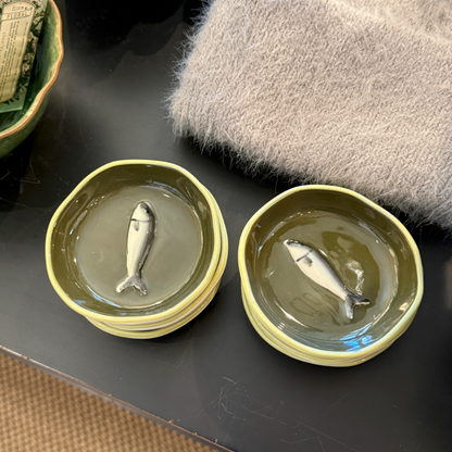 Mini Ceramic Fish Dish