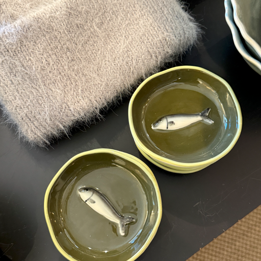 Mini Ceramic Fish Dish