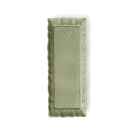 Arabesque Rectangular Server – Antique