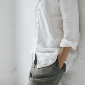 Baltic Linen Shirt – White