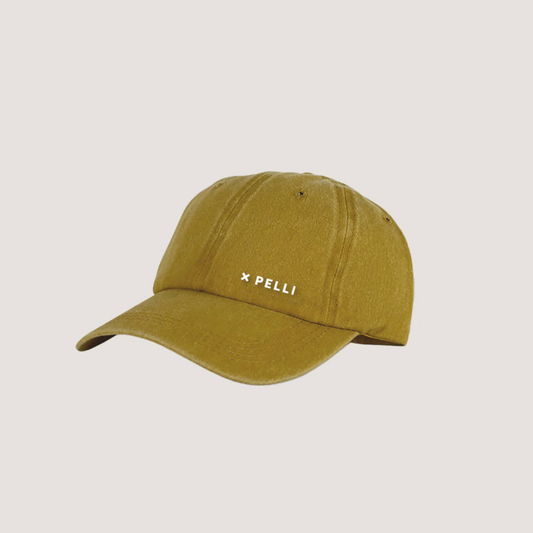 Cotton Peak Cap – Mustard