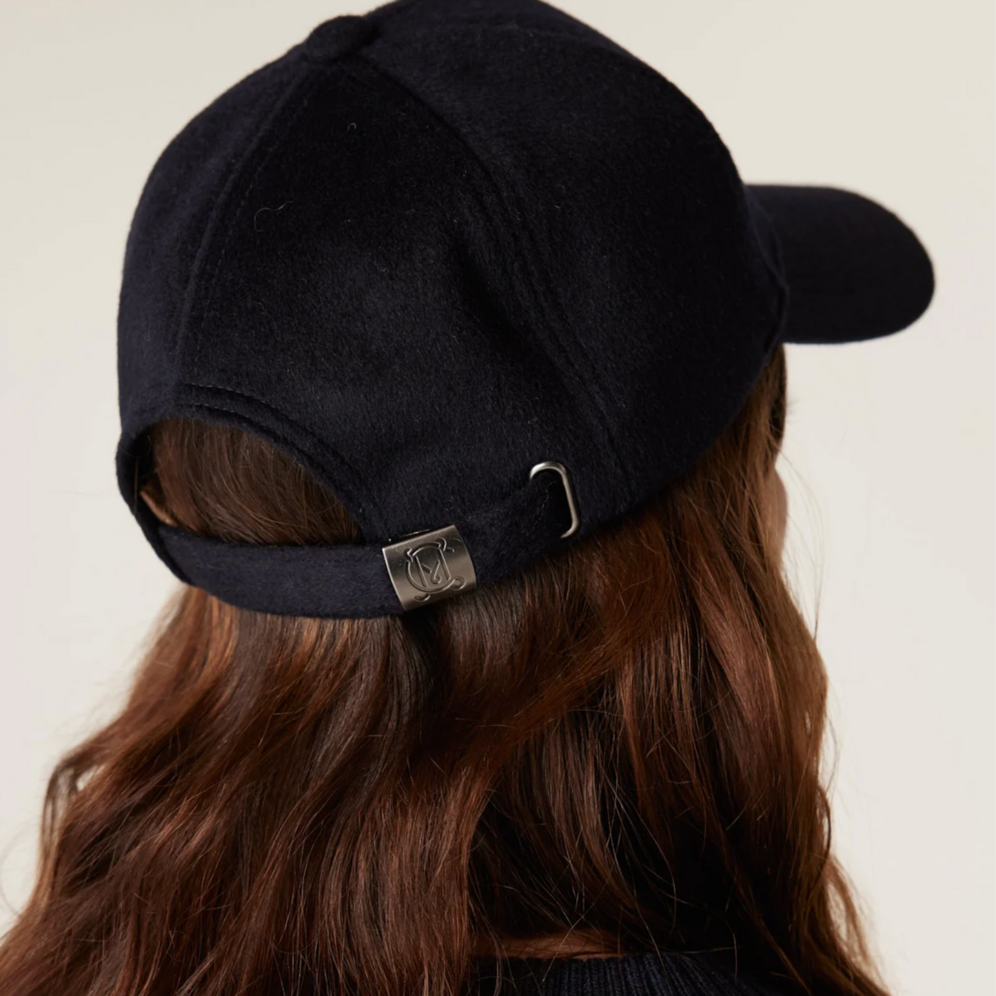 Wool Cashmere Cap - Navy
