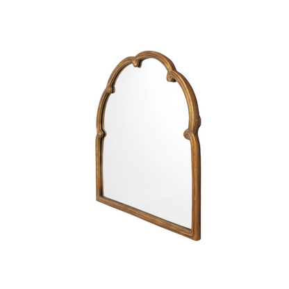 French Maid Brass Mirror