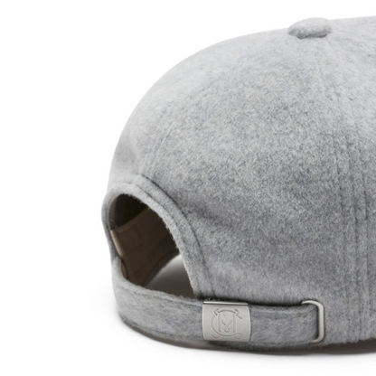 Wool Cashmere Cap - Grey Marle