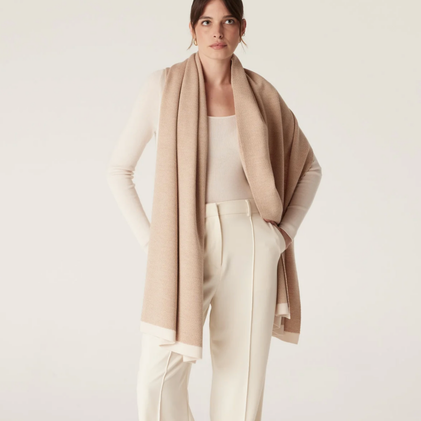 The Bellarine Merino Wrap - Camel