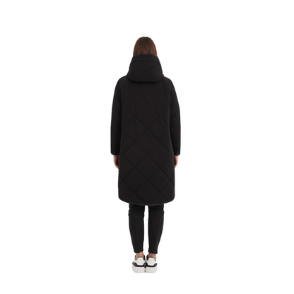 Zip Hem Coat – Black