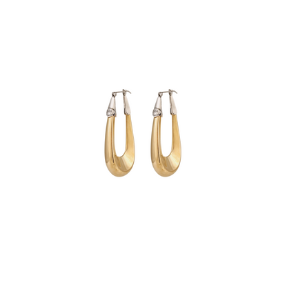 Ecume Bicolor Earrings – Gold