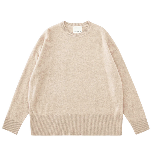 Aleger N.20 Cashmere Crew - Champagne