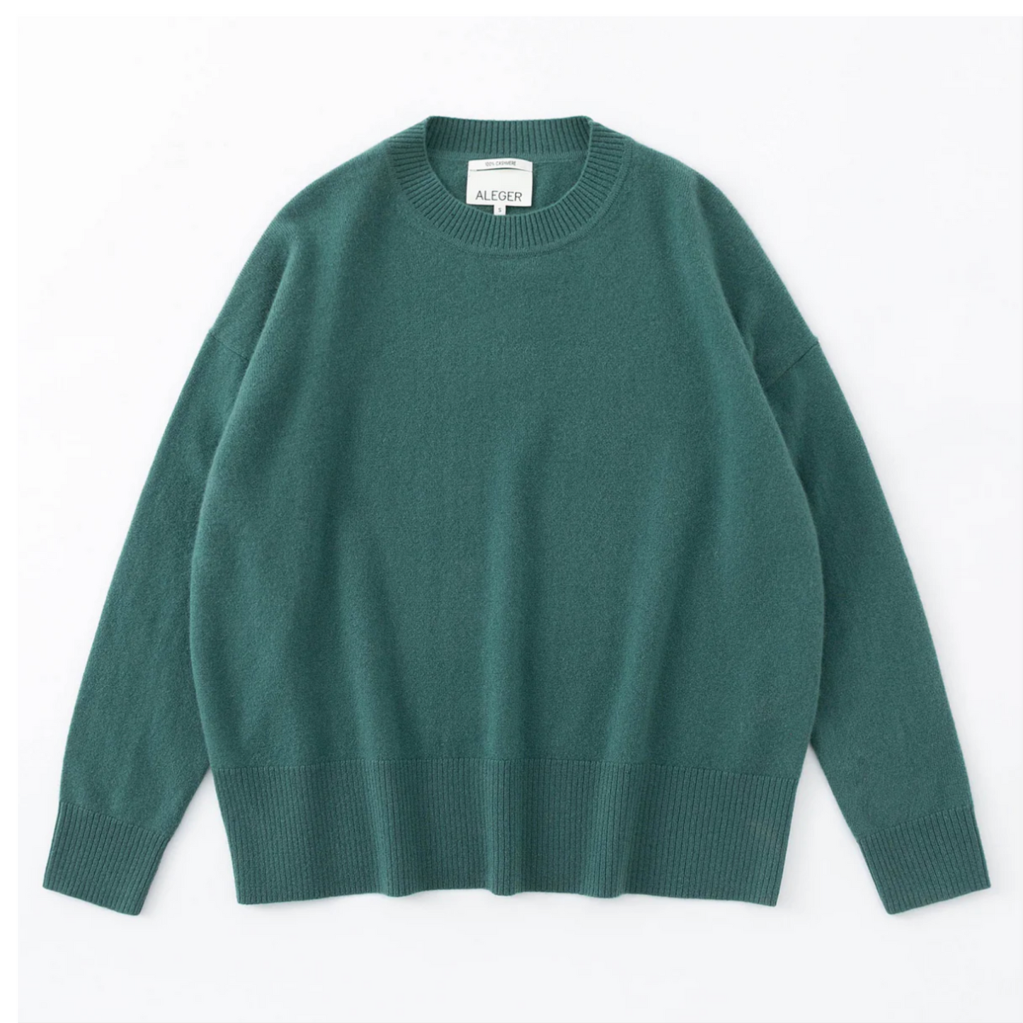 Aleger N.20 Cashmere Crew - Forest