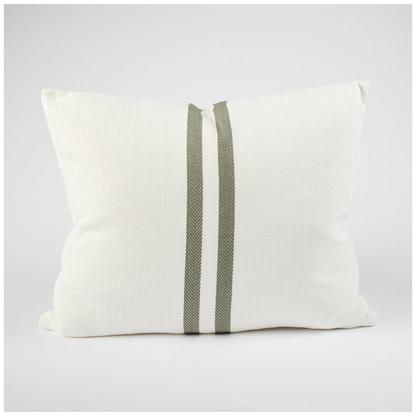 White And Khaki Cushion