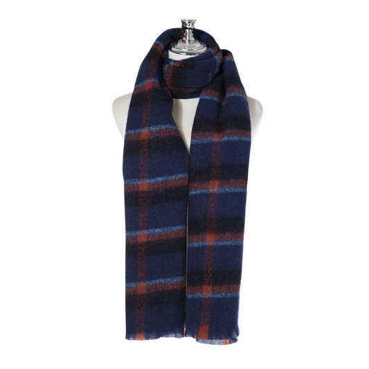 Blues Check Scarf