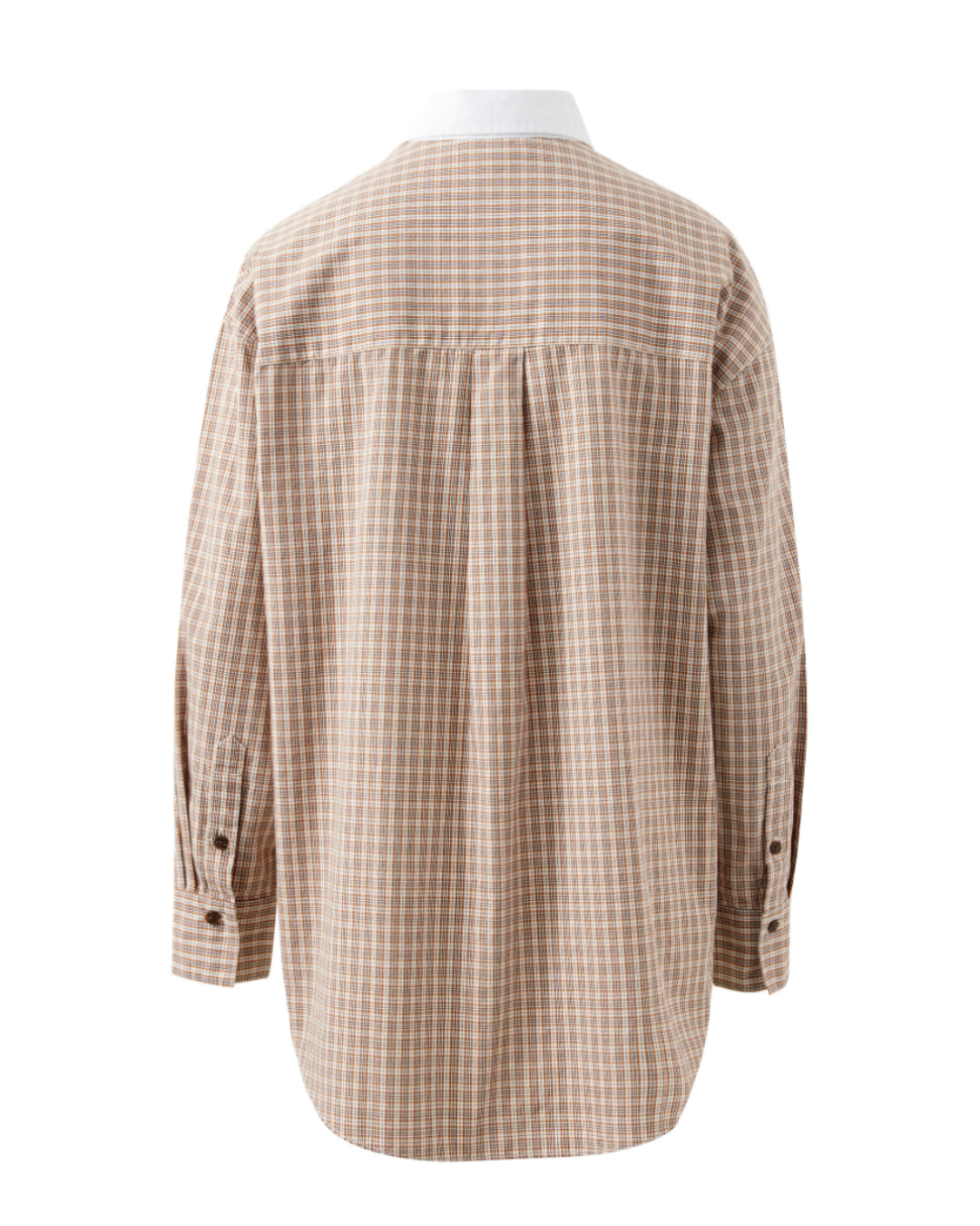 Peta Oversized Shirt – Toffee Check