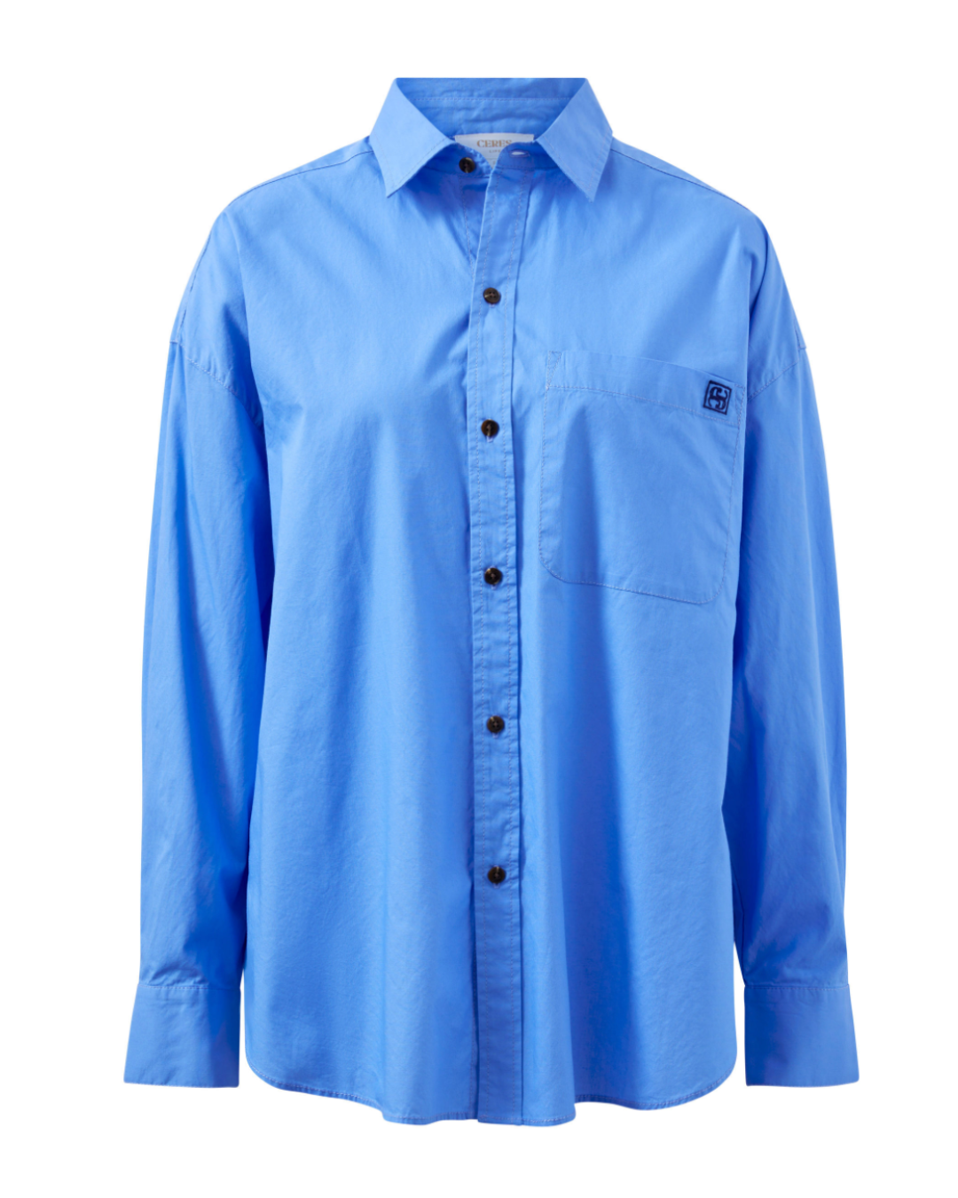 Peta Oversized Shirt – Amalfi Blue