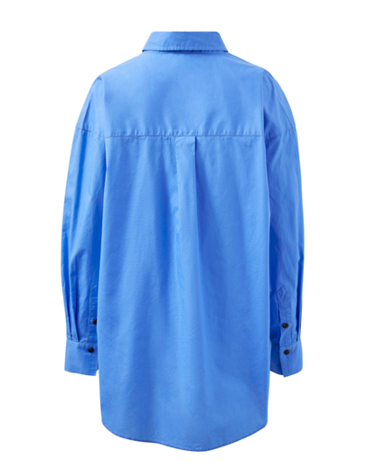 Peta Oversized Shirt – Amalfi Blue