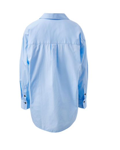 Peta Oversized Shirt – Sky Blue