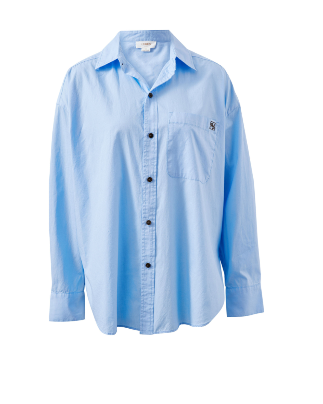 Peta Oversized Shirt – Sky Blue