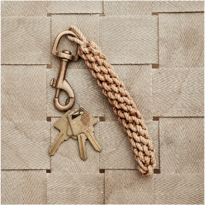 Jute Knotted Keychain