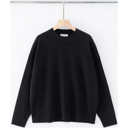 Aleger N.20 Cashmere Crew - Black