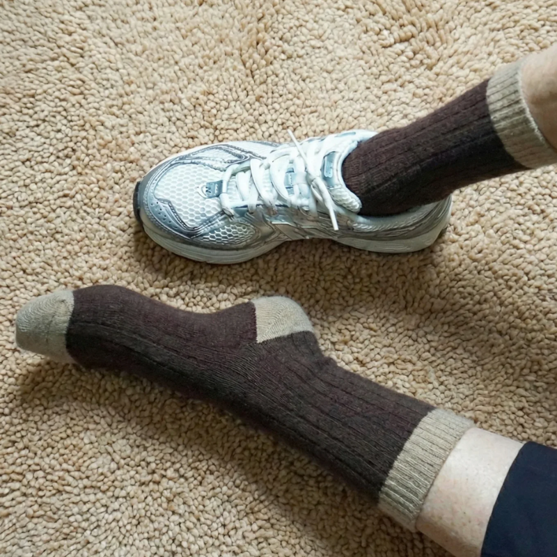 Merino Wool Socks – Brown And Caramel