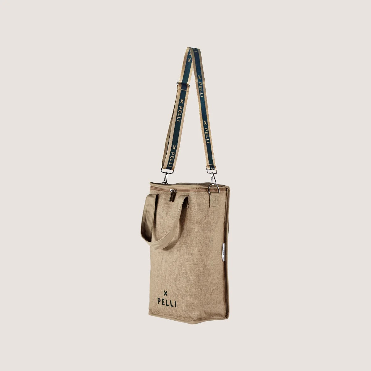 On the Grapevine Jute Wine Cooler Bag - Natural