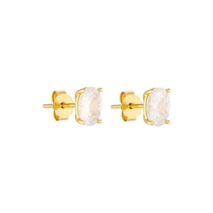 Oval Studs – Gold