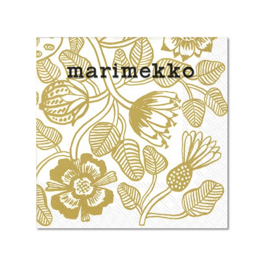 Marimekko - Tiara Gold-Cocktail Napkin