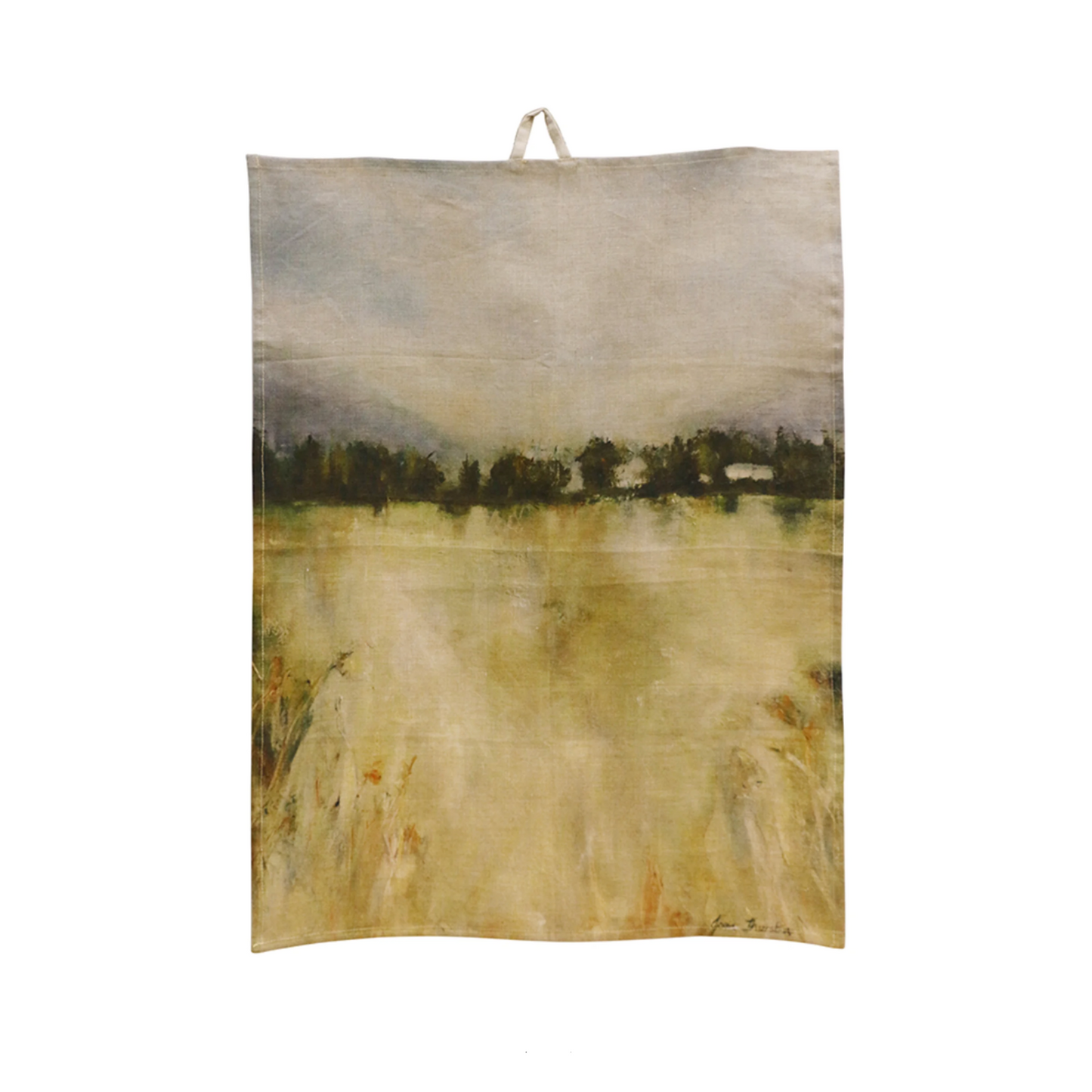 Landscape Artist Linen Tea Towel