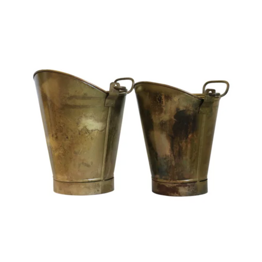 Antique Brass Bucket