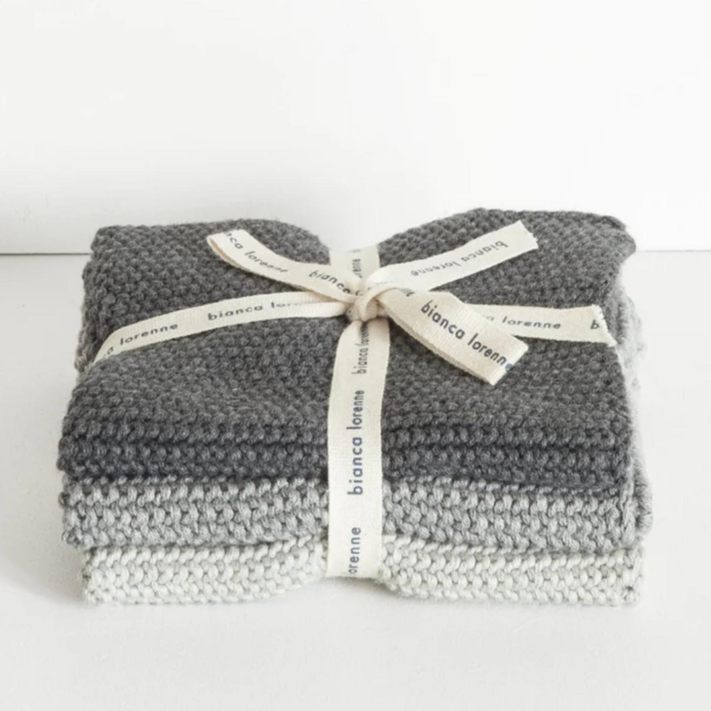 Lavette Washcloths Set Of Three –  Grey