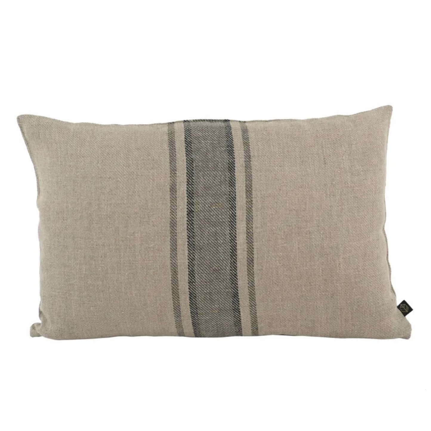 Flax Linen Khaki Cushion 40x60