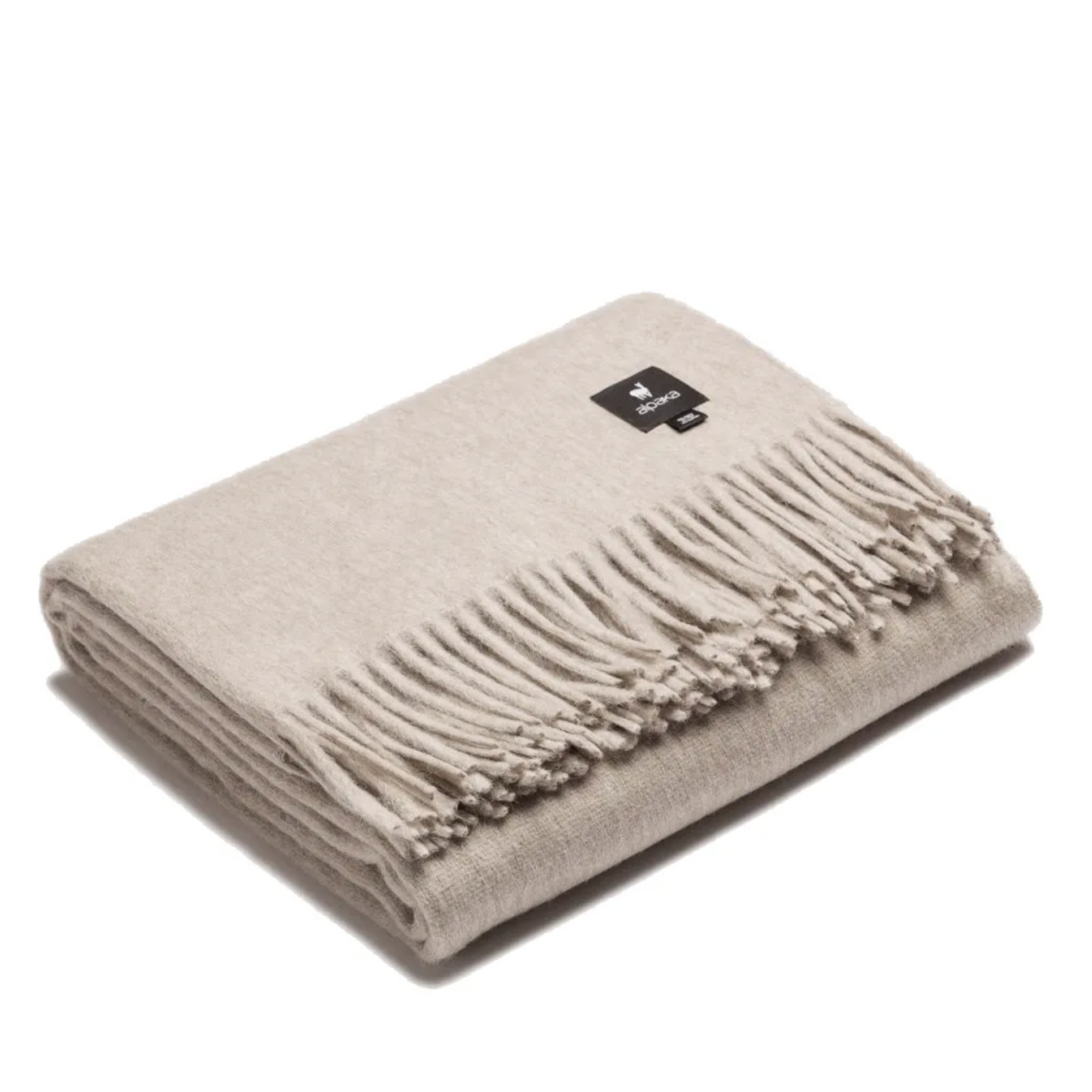 Alpaca Throw – Milk Coffee