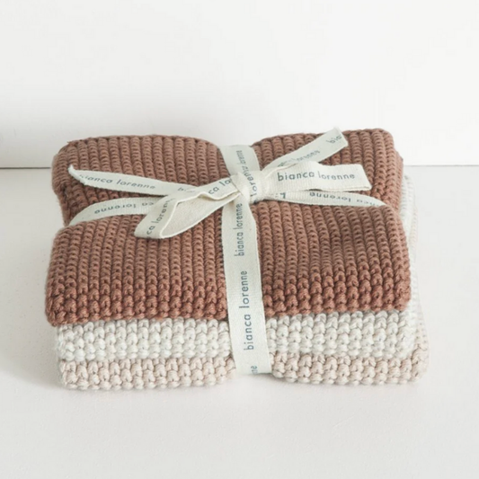 Lavette Washcloths Set Of Three –  Vintage Rose