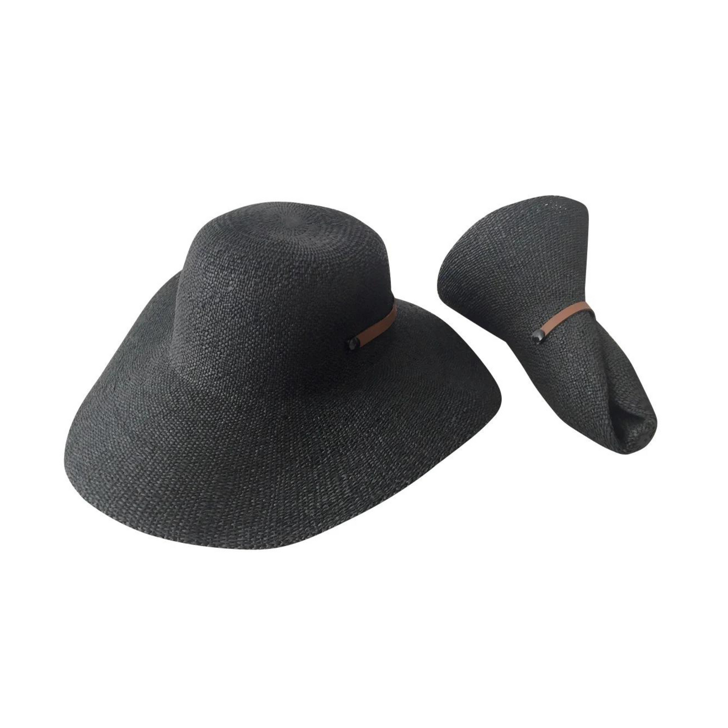 Roll Up Hat in Black