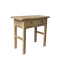 Recycled Elm Wood Two Draw Side Table