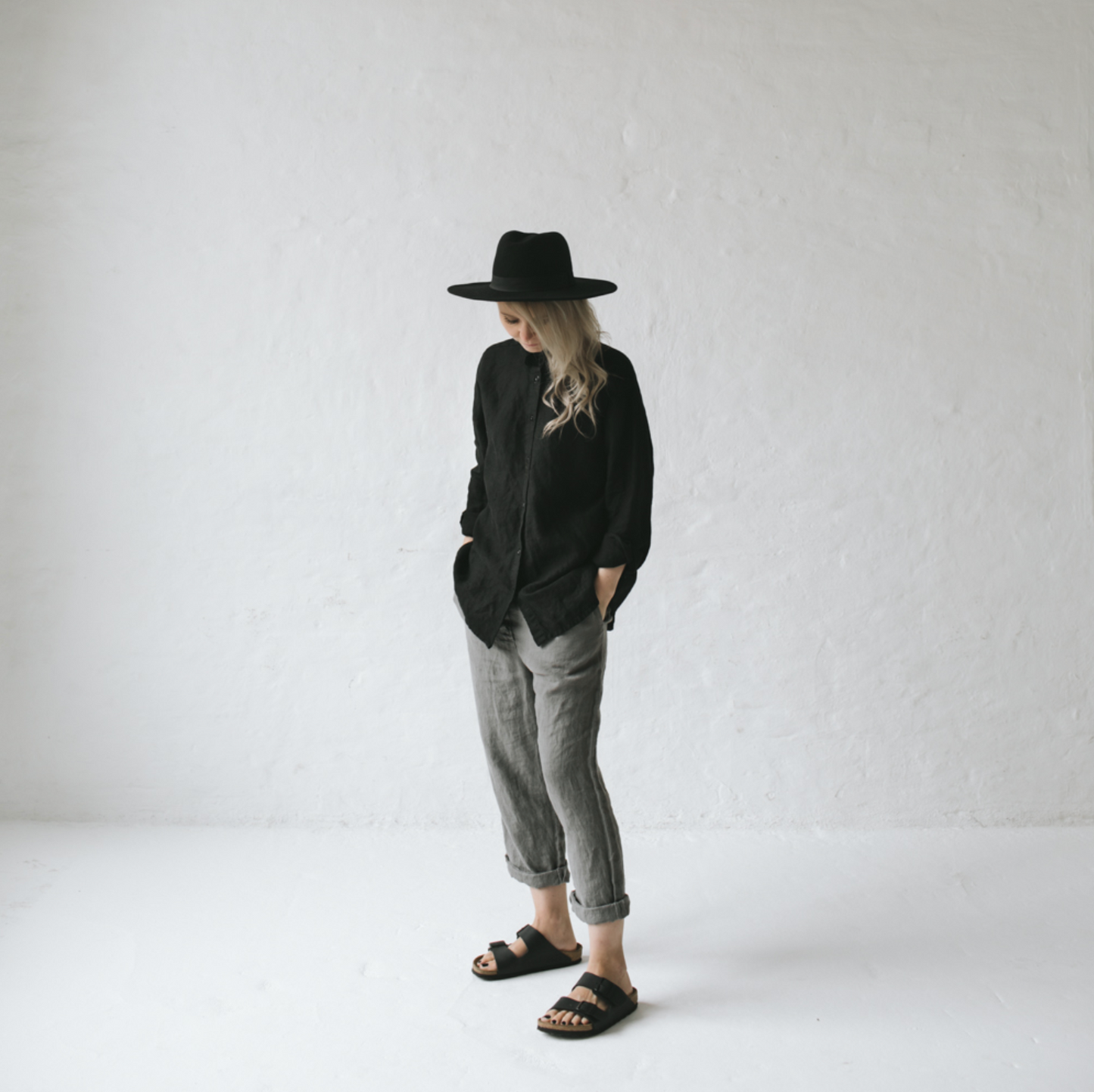 Baltic Linen Shirt – Black