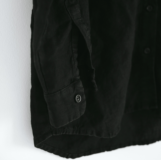 Baltic Linen Shirt – Black