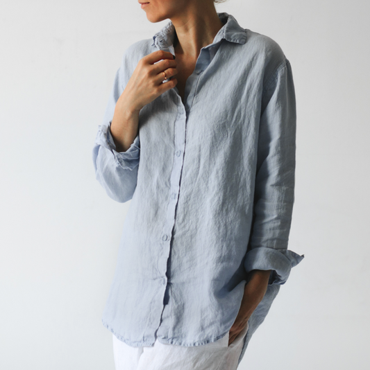 Baltic Linen Shirt – Blue